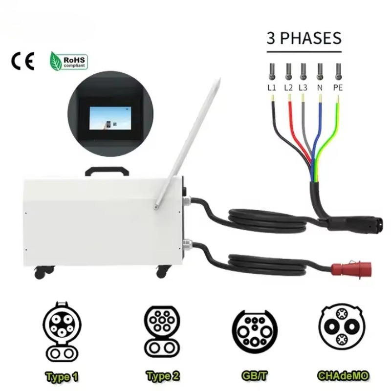 20KW-40KW Portable Charging Pi - огляд і ціна Portable Dc Fast Charger 20Kw Ccs2