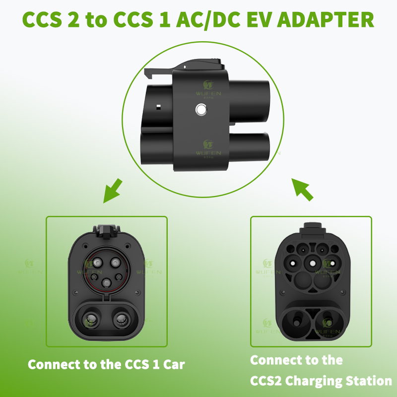 WUFEN AC & DC CCS2 To CCS1 DC  - огляд і ціна Ccs2 To Ccs1 Fast Charge Adapter 250Kw