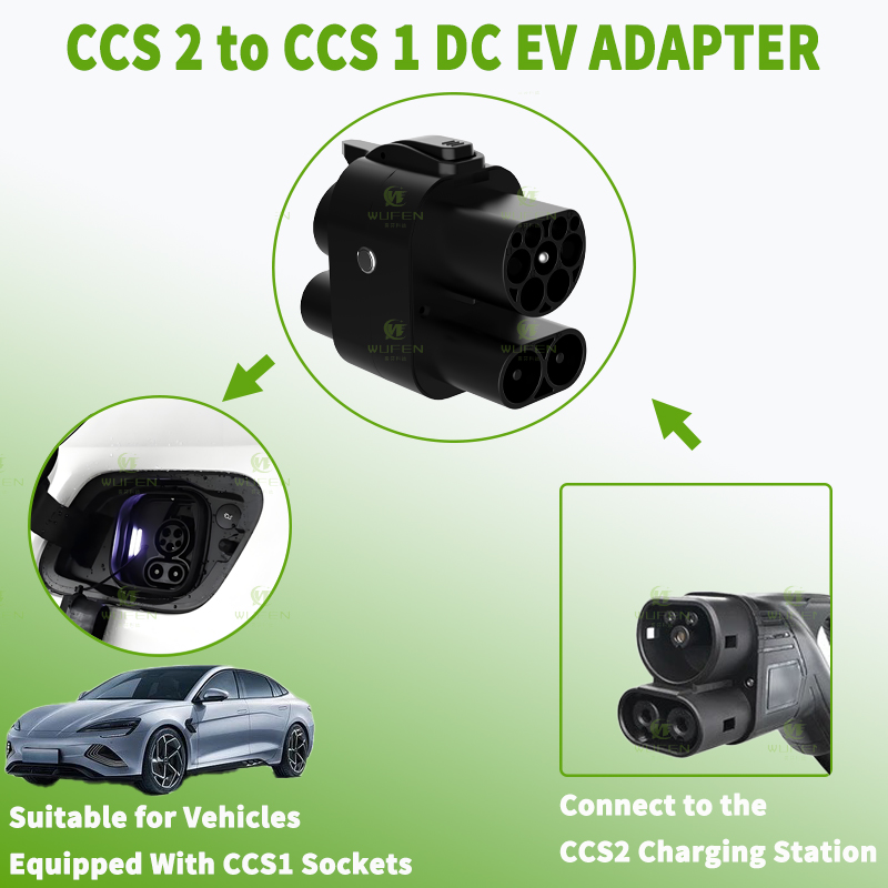 WUFEN CCS2 to CCS1 250A Adapte - огляд і ціна Ccs2 To Ccs1 Fast Charge Adapter 250Kw