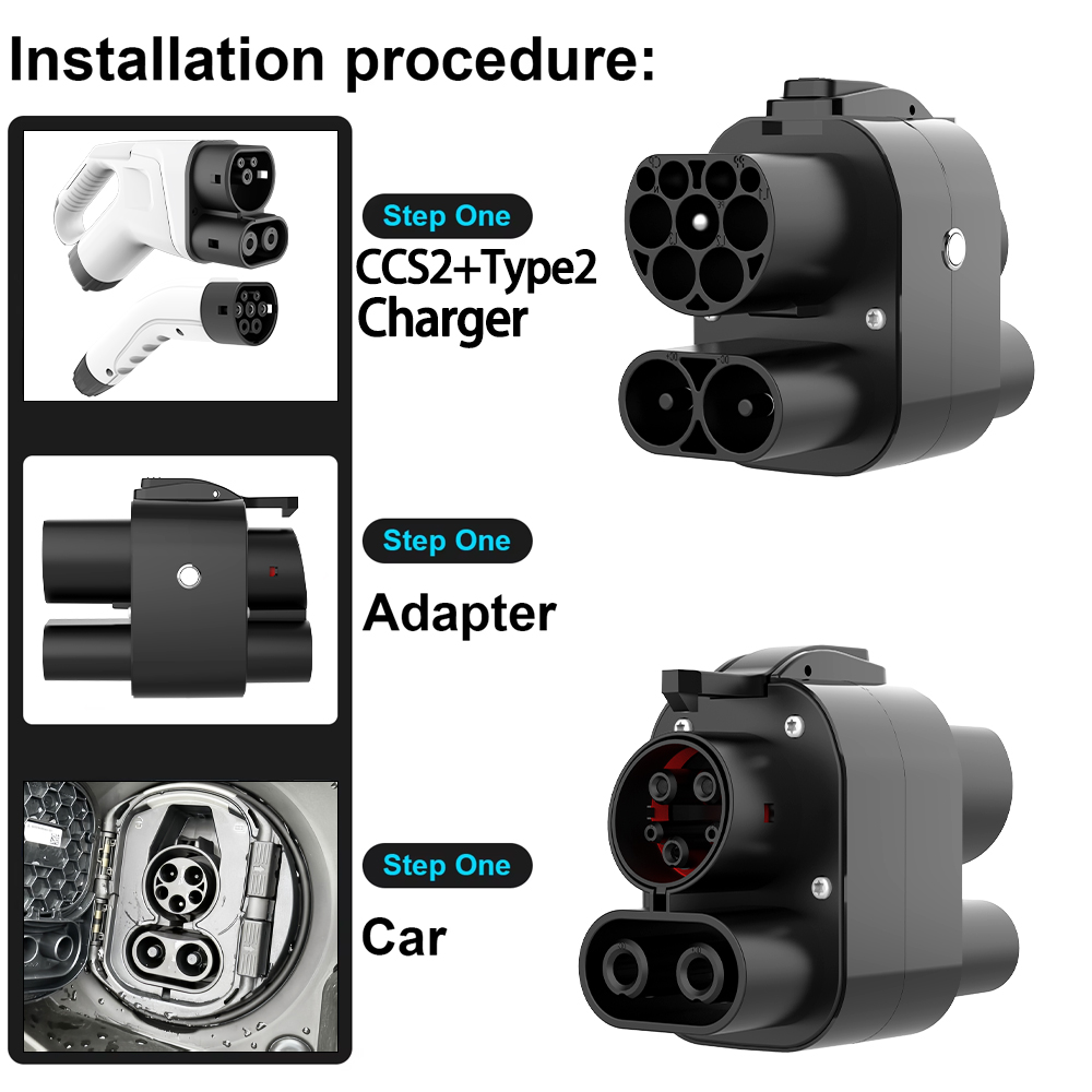 UNIRISE 250kW+7.2kW DC+AC CCS2 - огляд і ціна Ccs2 To Ccs1 Fast Charge Adapter 250Kw