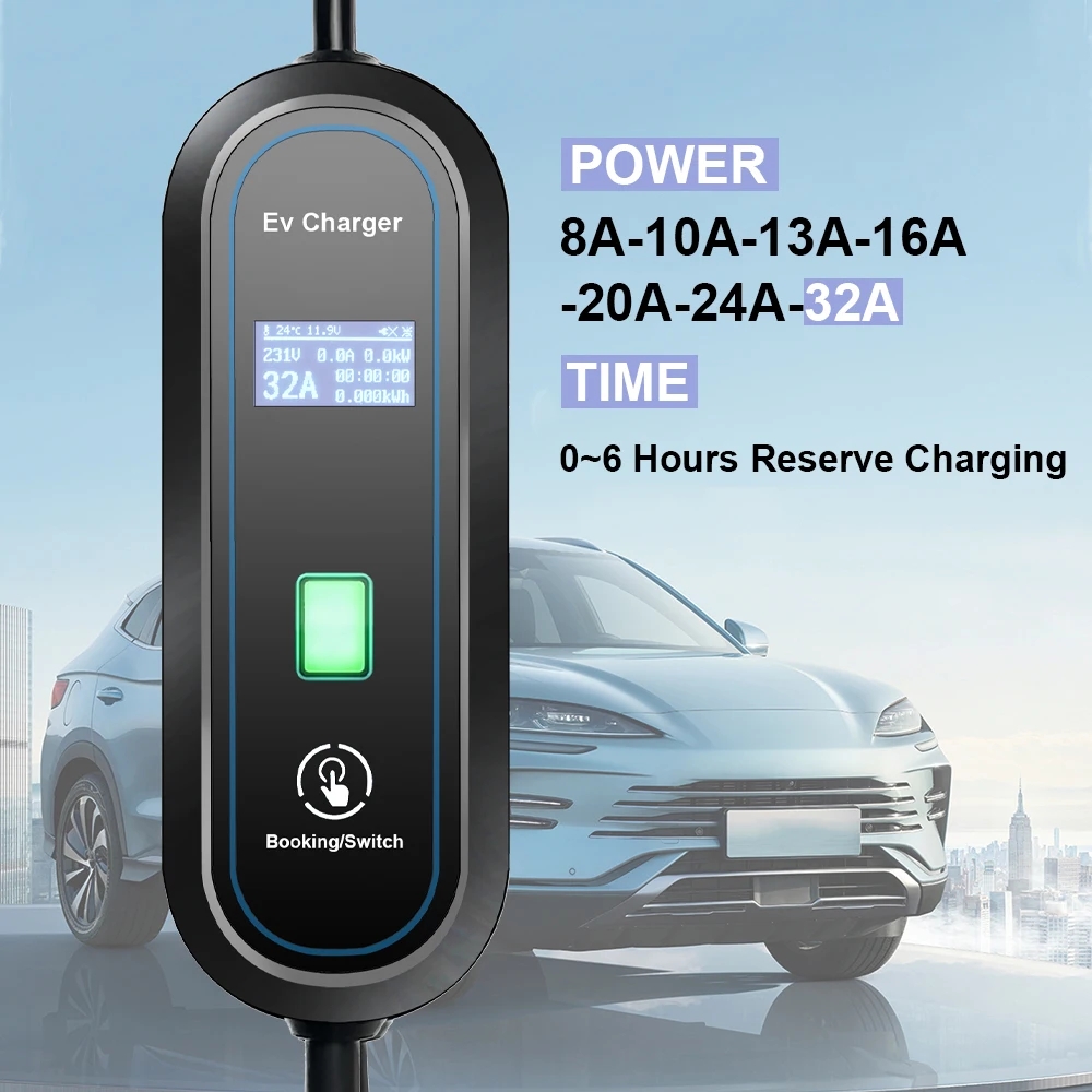 Portable GBT EV Charger Wallbo - огляд і ціна Portable Ev Charger 32A Type 2 Cee Plug