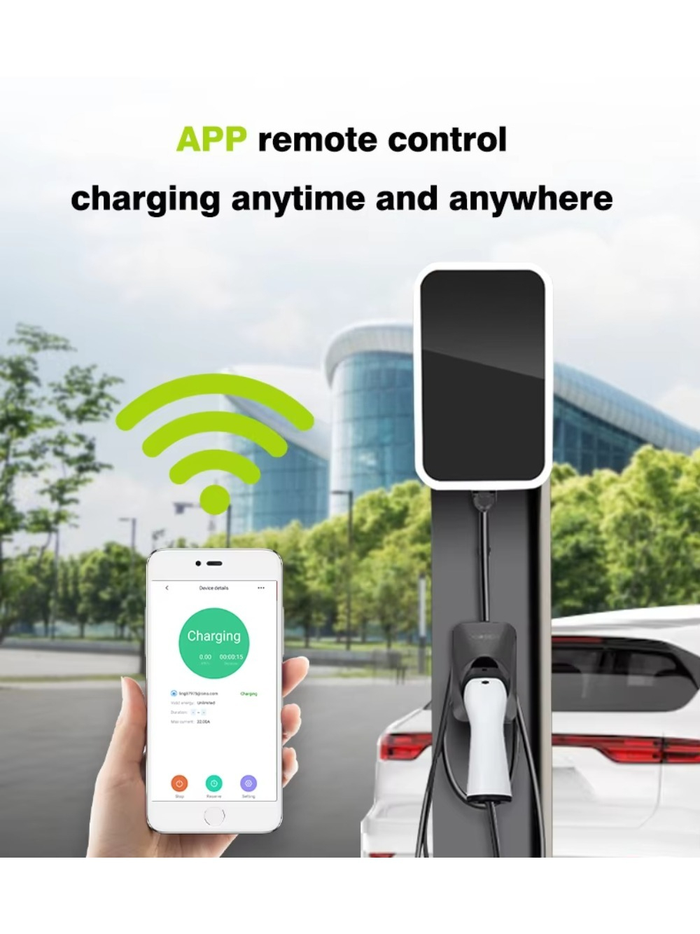 22kW AC EV Charging Station Sm - огляд і ціна 22Kw Wallbox Type 2 Ocpp Rfid