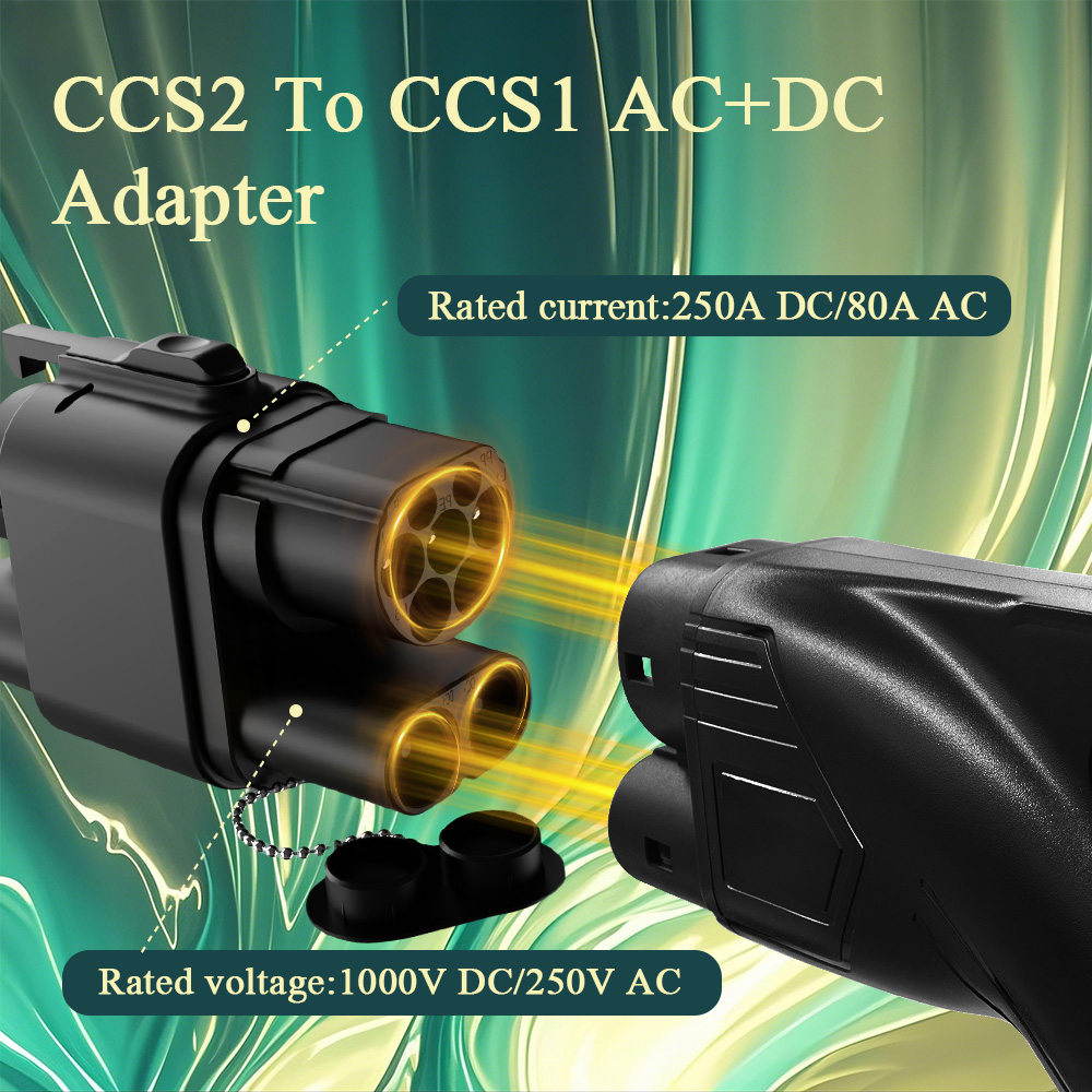 Kolanky 250KW DC+AC From CCS2  - огляд і ціна Ccs2 To Ccs1 Fast Charge Adapter 250Kw