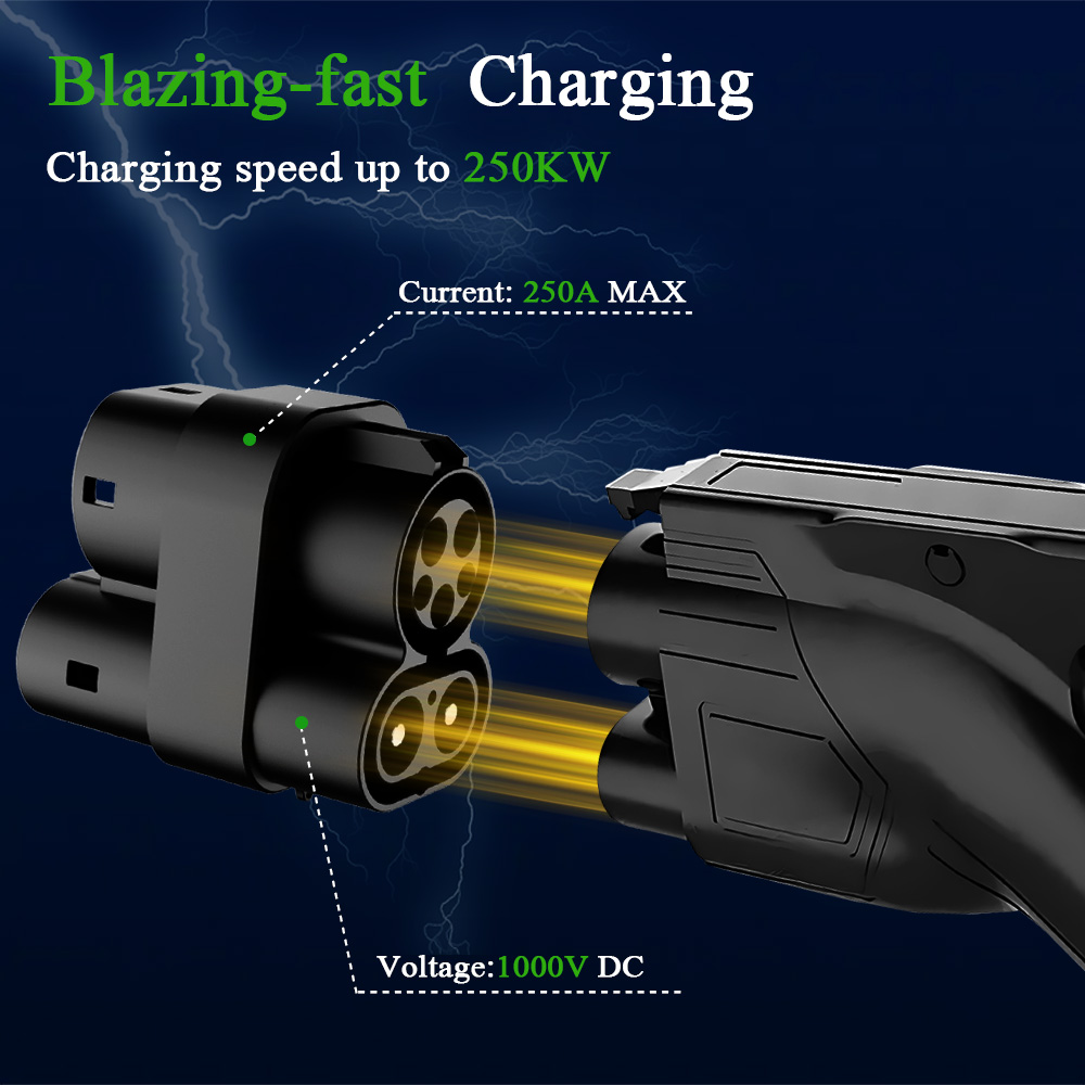 Kolanky CCS1 to CCS2 EV DC 100 - огляд і ціна Ccs2 To Ccs1 Fast Charge Adapter 250Kw