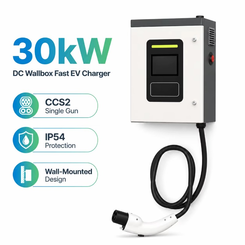 Customized 30kW CCS2 DC Fast E - огляд і ціна Dc Fast Charger 30Kw Wallbox Commercial