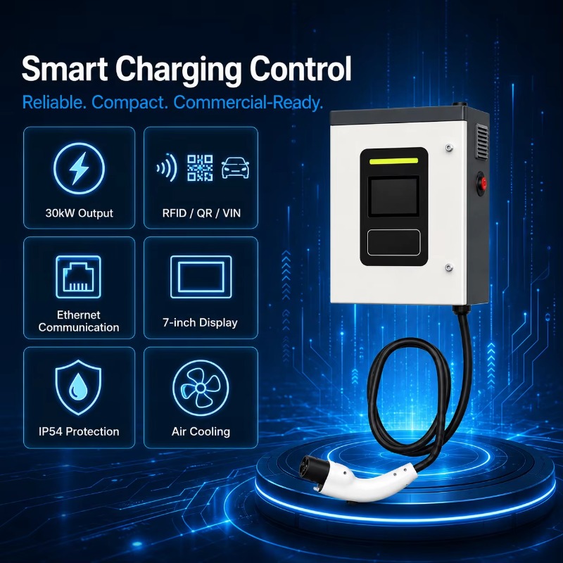 Customized 30kW CCS2 DC Fast E - огляд і ціна Dc Fast Charger 30Kw Wallbox Commercial