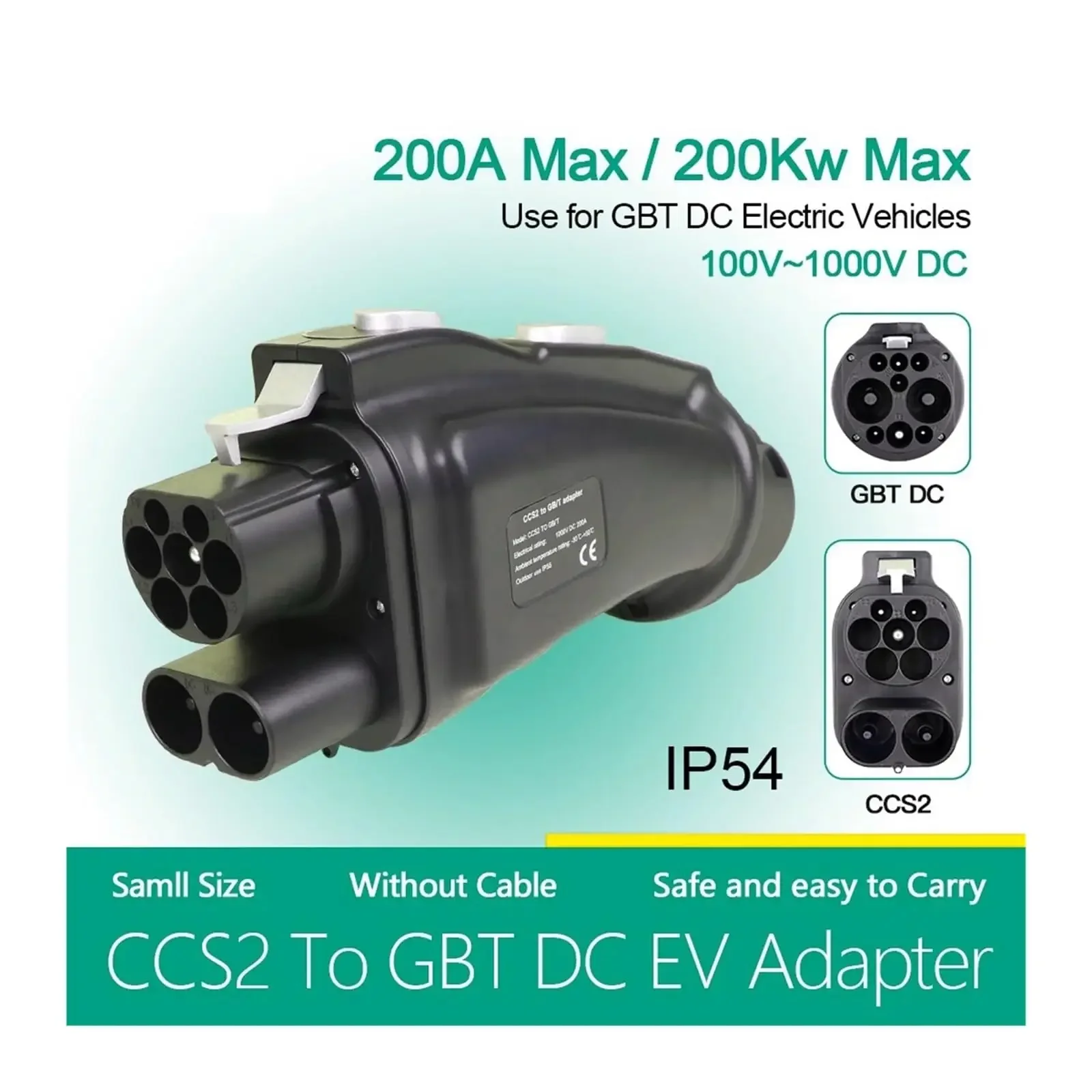 CCS Combo 2 to GB/T EV Adapter - огляд і ціна Gb/T To Ccs2 200A Fast Charging Adapter