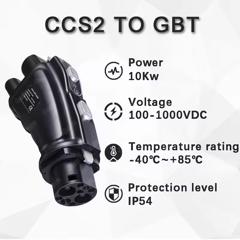 EV DC Charger 200A 250A 1000V  - огляд і ціна Gb/T To Ccs2 200A Fast Charging Adapter